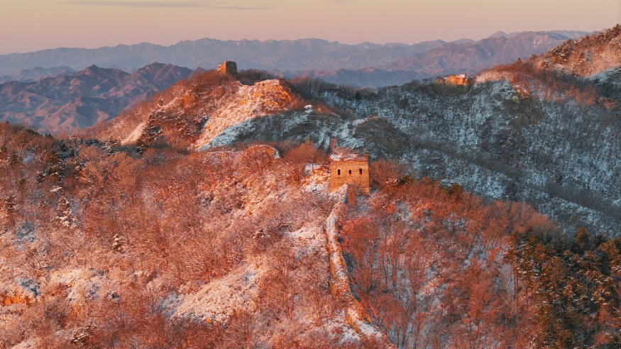 長城雪景如畫