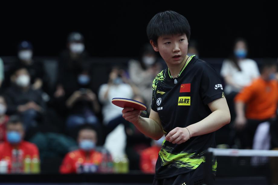 [圖]直通德班世乒賽選拔賽 孫穎莎3:0戰(zhàn)勝陳幸同