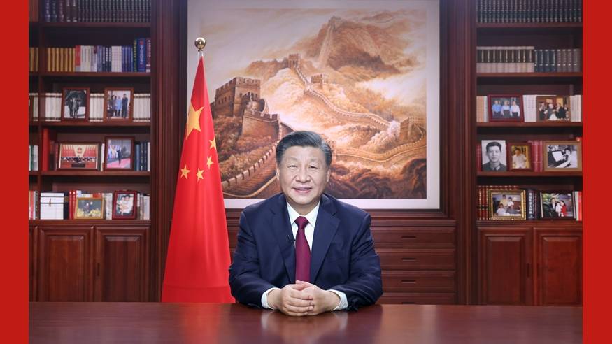 国家主席习近平发表二〇二三年新年贺词