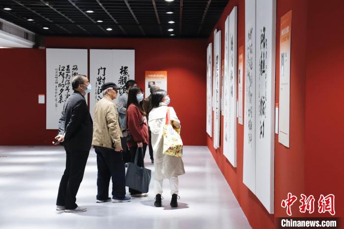 浙江書(shū)法院成立特展現(xiàn)場(chǎng) 王金雙戈 攝