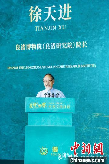 良渚博物院(良渚研究院)院長徐天進 活動主辦方供圖 良渚博物院(良渚研究院)院長徐天進 活動主辦方供圖