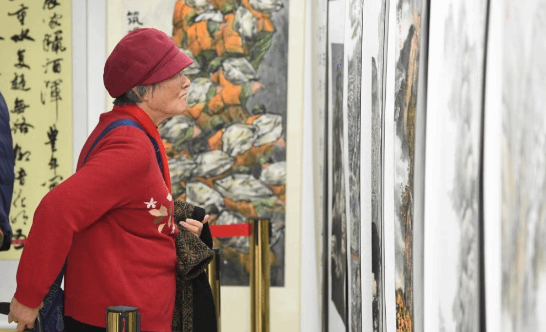 北京平谷：乡村书画展 丰富村民文化生活