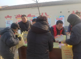 河北献县开展反邪教“赶年集”宣传活动