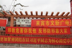 广西忻城县利用“三下乡”活动开展反邪教宣传