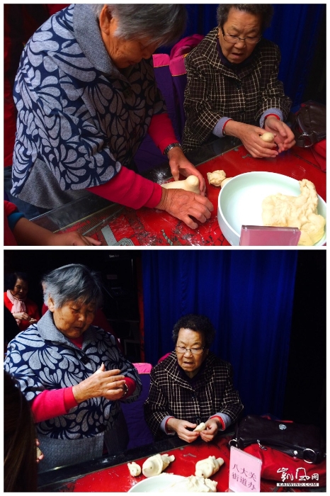 老奶奶們正在緊鑼密鼓的籌備著可愛的小面燕們
