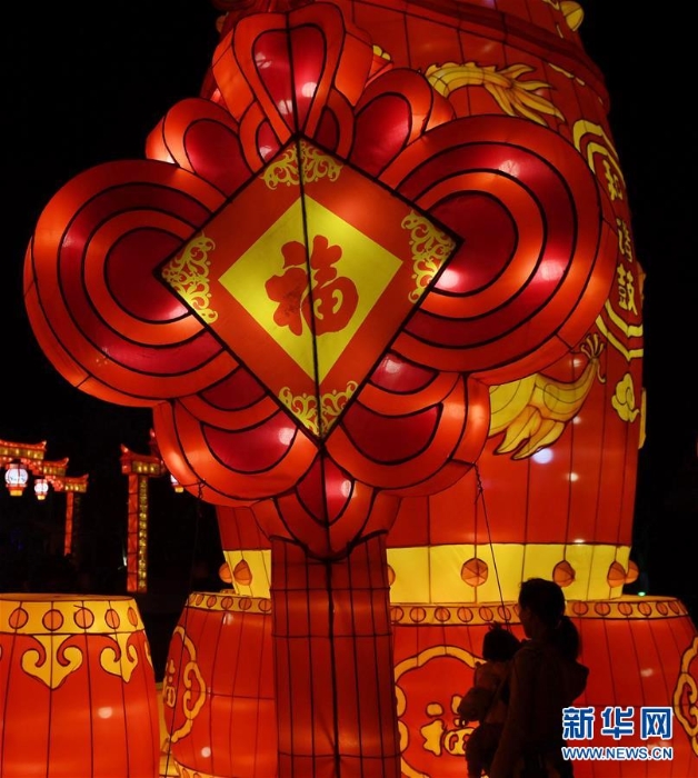 （社會）（4）昆明世博園新春燈會引游人