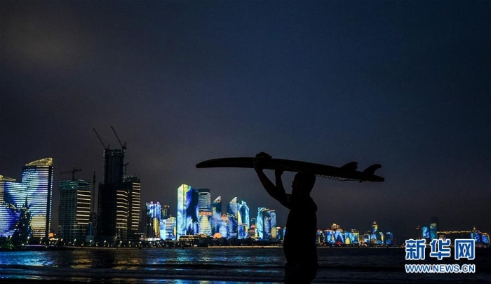 （上合青島峰會）（11）青島：流光溢彩夜色美