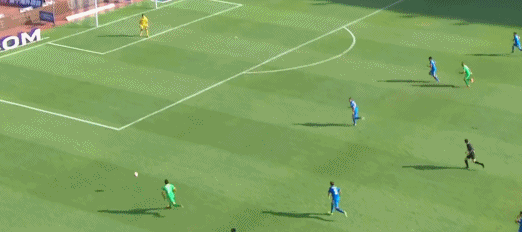 GIF-加比奧內(nèi)塔傳中拉蒙進(jìn)球 綠城暫1-1富力