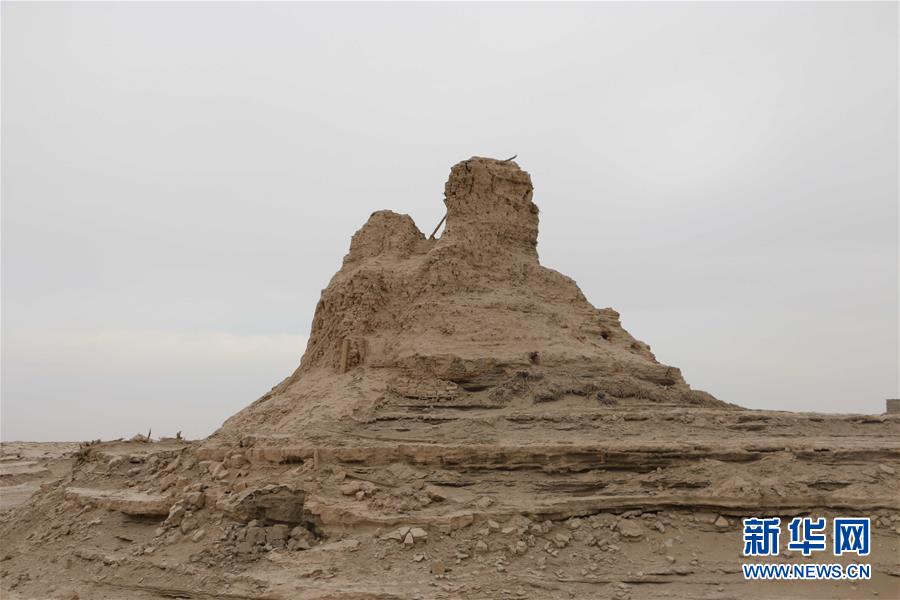 （圖文互動(dòng)）（3）新疆搶險(xiǎn)加固樓蘭古城三間房和佛塔遺址