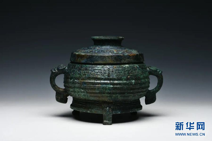 這是出土的銅簋（資料照片）。新華社發(fā)（山西省考古研究院供圖）