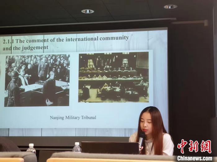 范梓幸在波蘭奧斯維辛館開設南京大屠殺歷史講座。被采訪人供圖