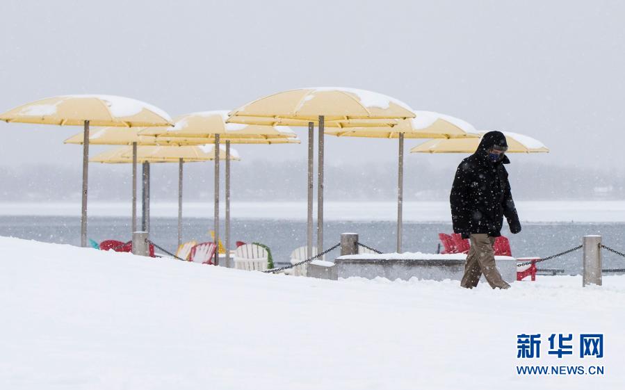 2月16日，加拿大安大略省多倫多及周邊地區(qū)普降大雪。新華社發(fā)（鄒崢攝）